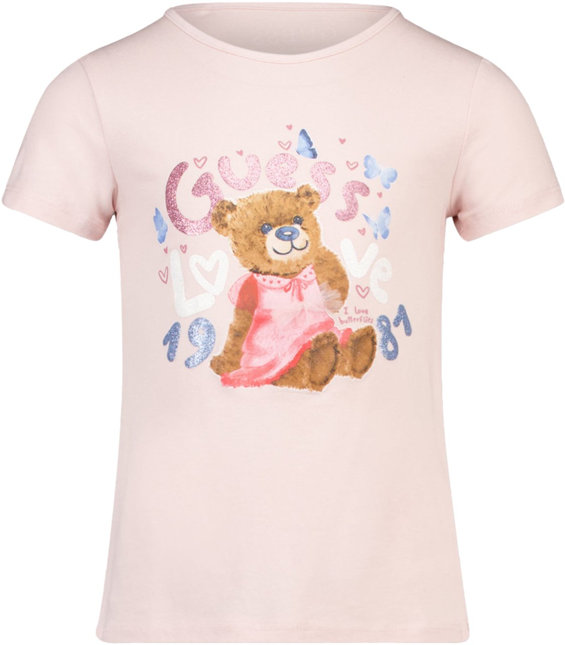 Guess Guess Kinder Meisjes T-Shirt In Licht Roze Roze