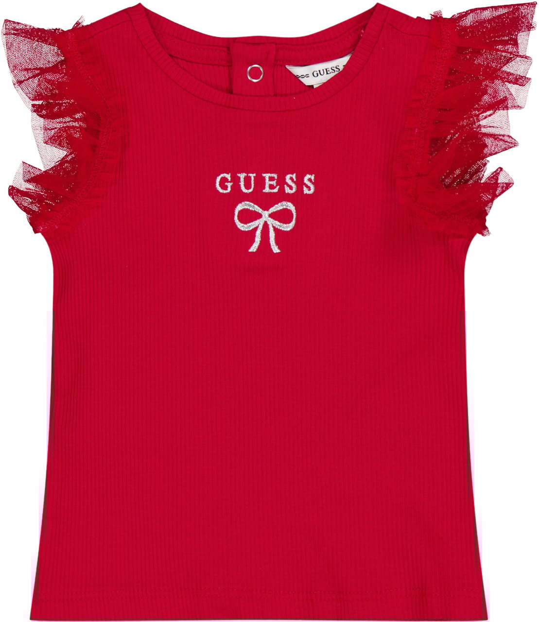 Guess Guess Baby Meisjes T-Shirt In Rood Rood