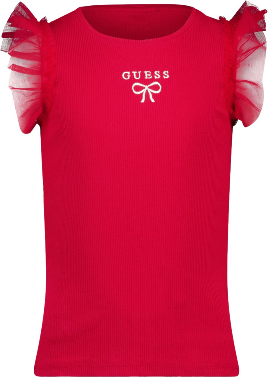 Guess Guess Kinder Meisjes T-Shirt In Rood Rood
