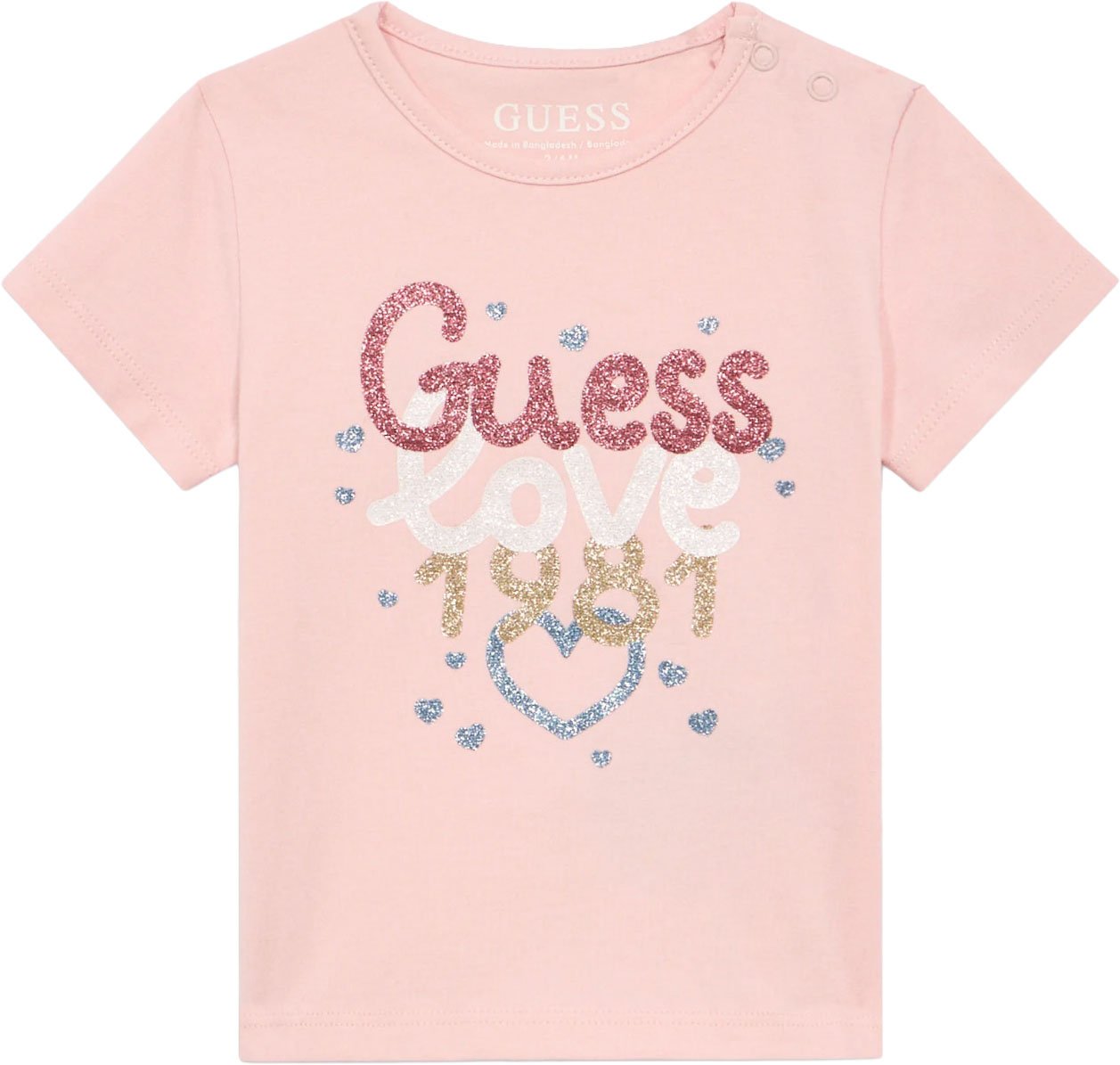 Guess T-Shirts And Polos Pink Roze
