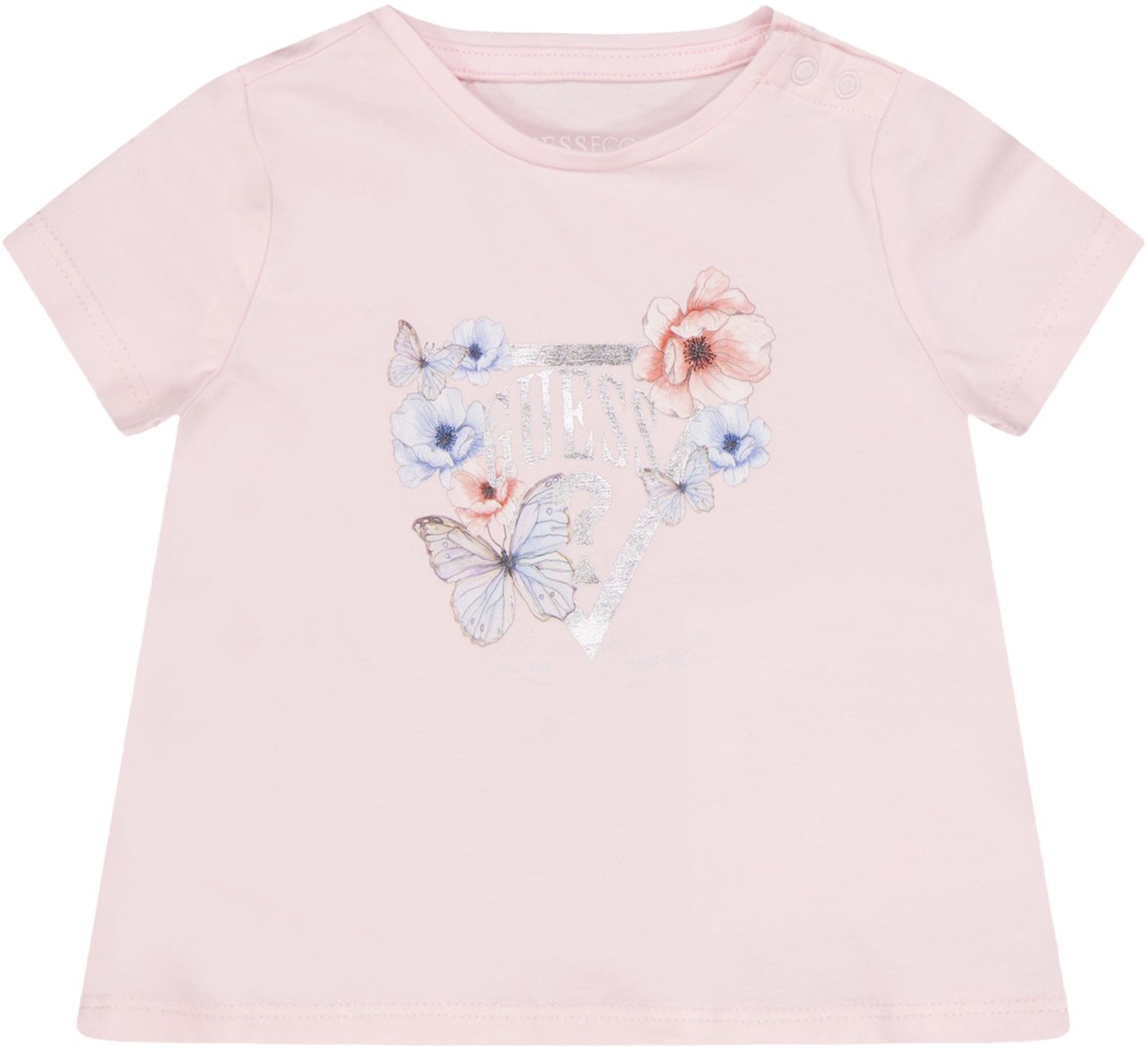 Guess Guess Baby Meisjes T-Shirt In Licht Roze Roze