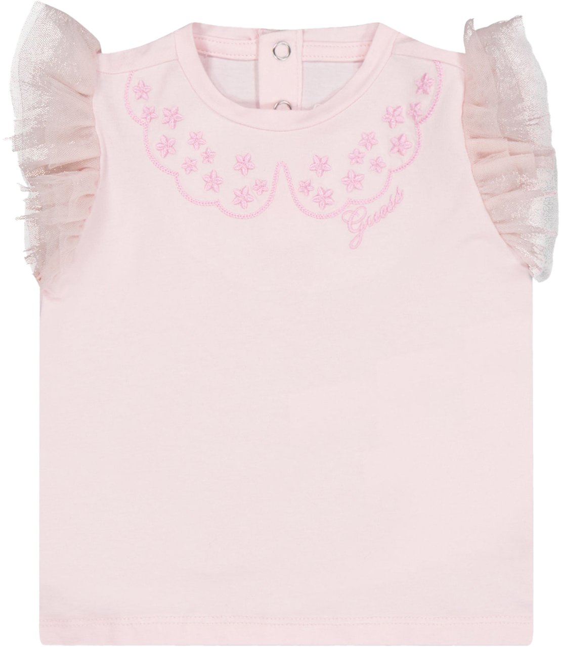 Guess Guess Baby Meisjes T-Shirt In Licht Roze Roze