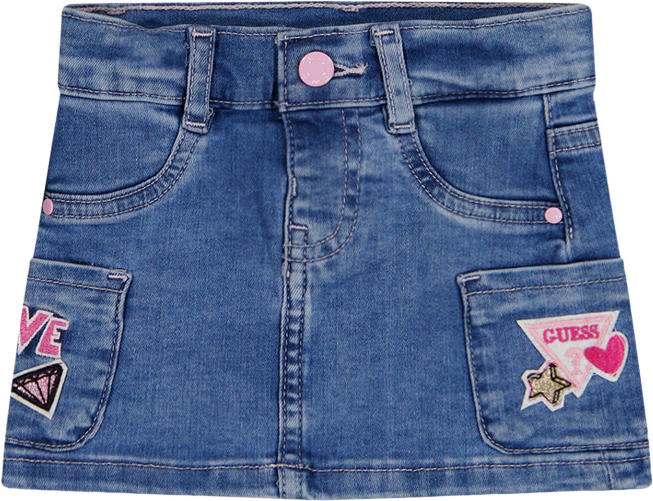 Guess Baby Meisjes Rokje In Jeans Blauw