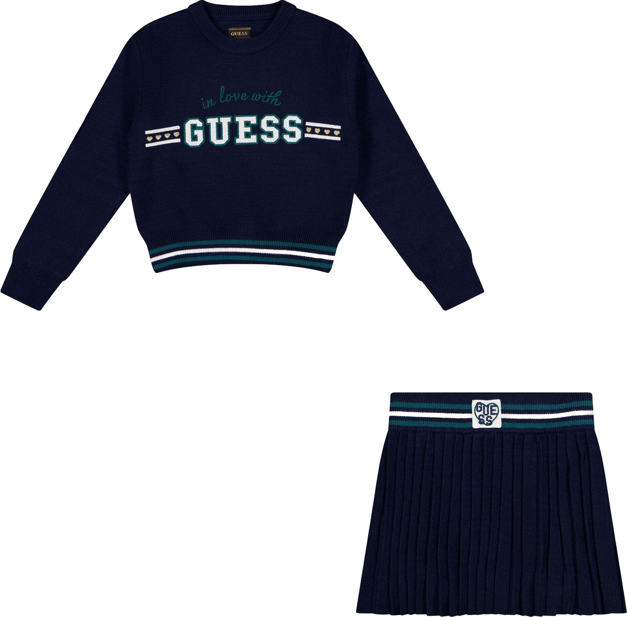 Guess Kinder Meisjes Setje In Navy Blauw