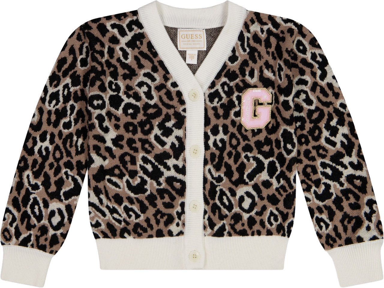Guess Kinder Meisjes Vest In Panter Dierenprint