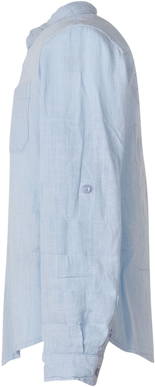 Guess Camicia a Maniche Lunghe con Tasca Lichtblauw