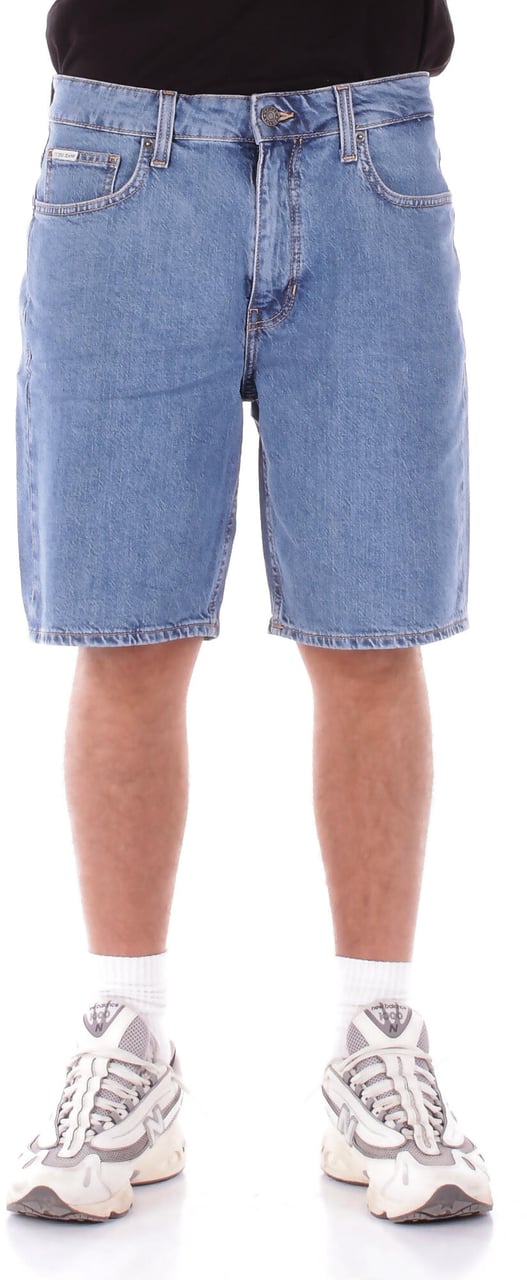 Guess Shorts Denim Medio Blauw