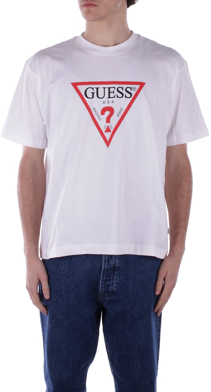 Guess T-Shirts And Polos White Wit