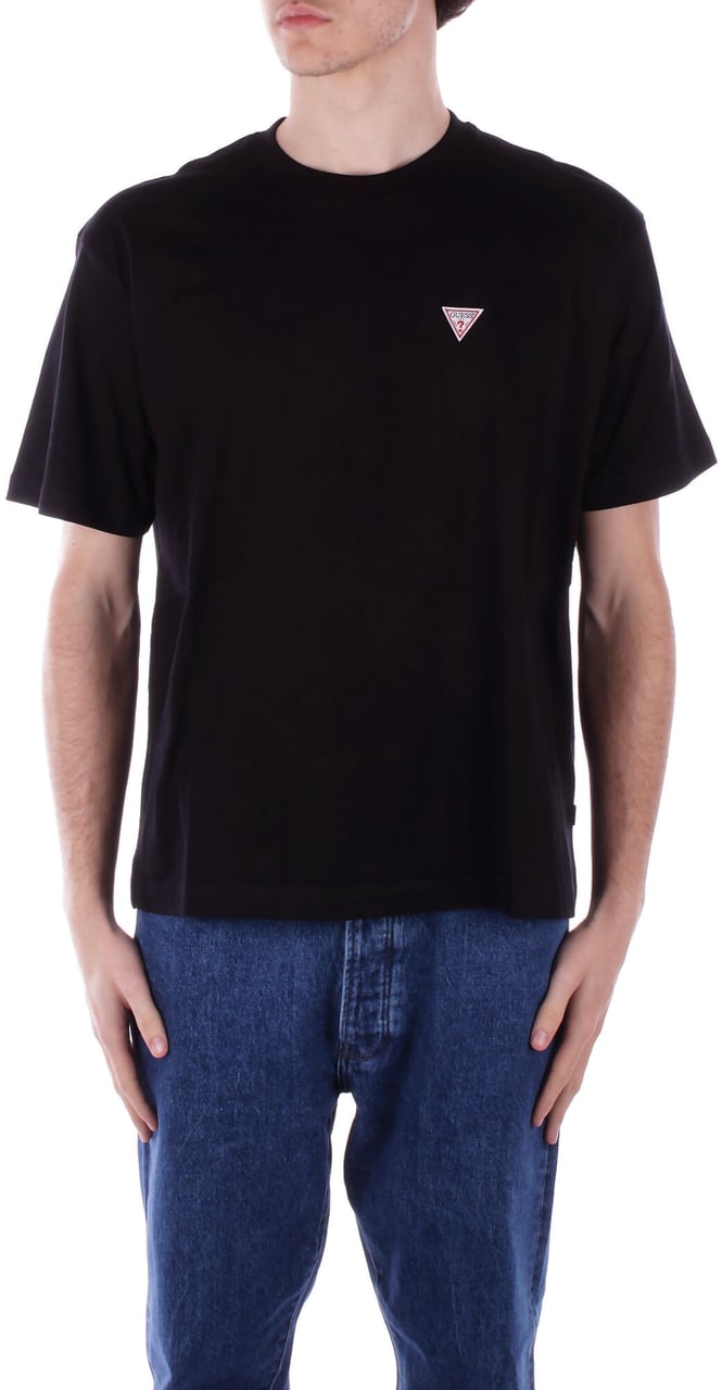 Guess T-Shirts And Polos Black Zwart