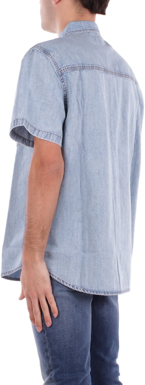 Guess Shirts Denim Blauw