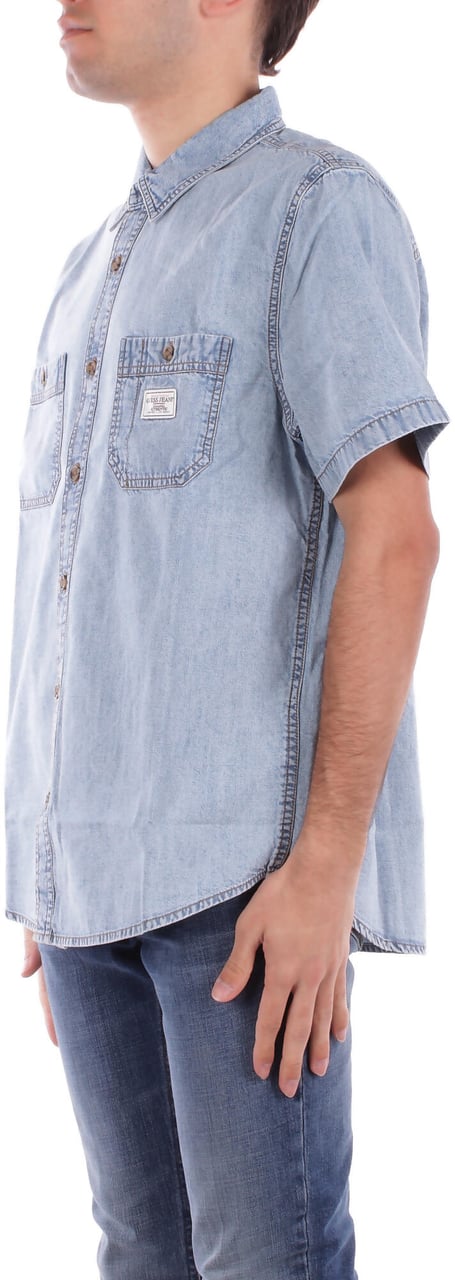 Guess Shirts Denim Blauw