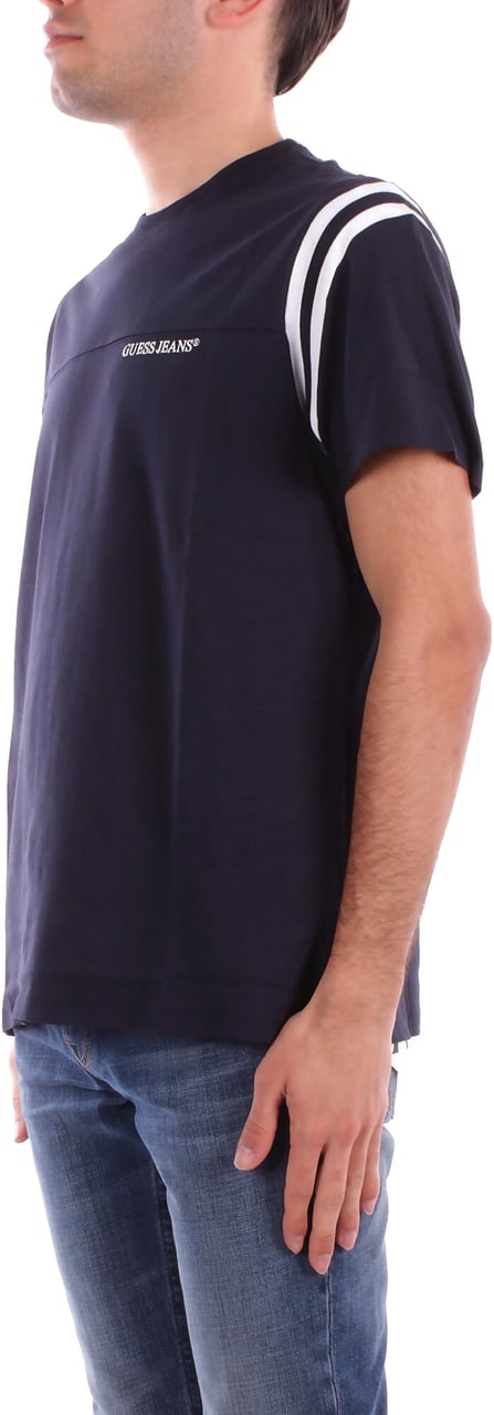 Guess T-Shirts And Polos Blue Blauw