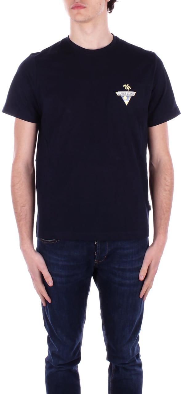 Guess T-Shirts And Polos Blue Blauw