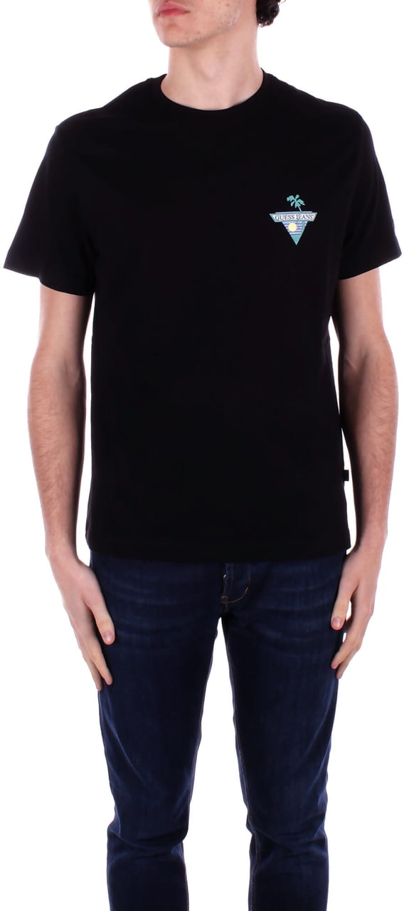 Guess T-Shirts And Polos Black Zwart