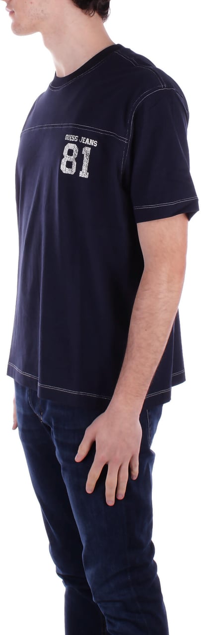 Guess T-Shirts And Polos Blue Blauw