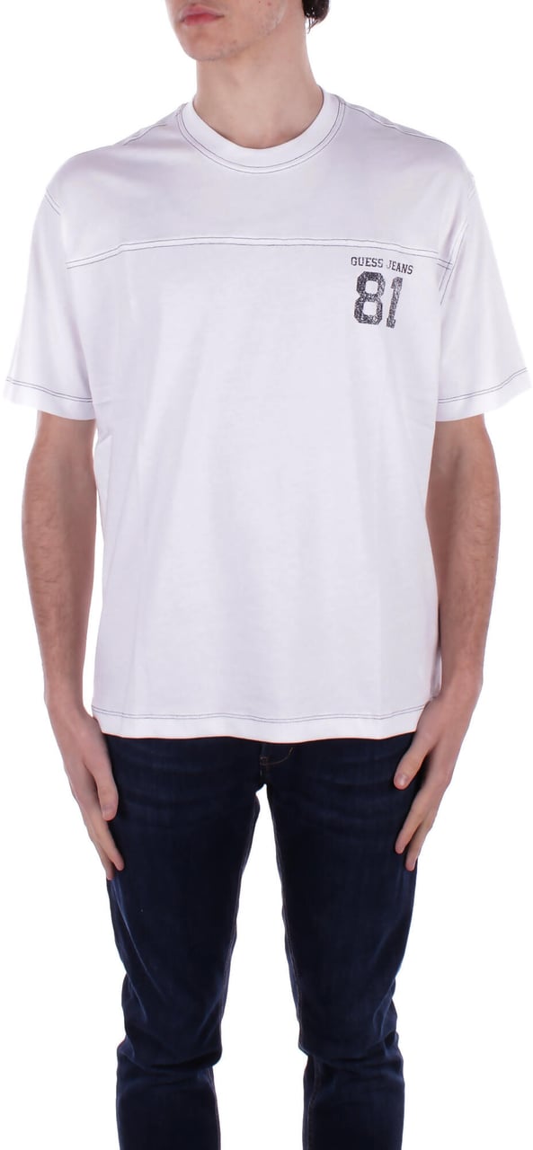Guess T-Shirts And Polos White Wit