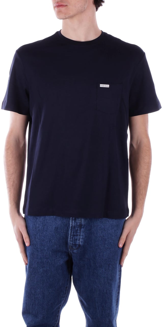 Guess T-Shirts And Polos Blue Blauw