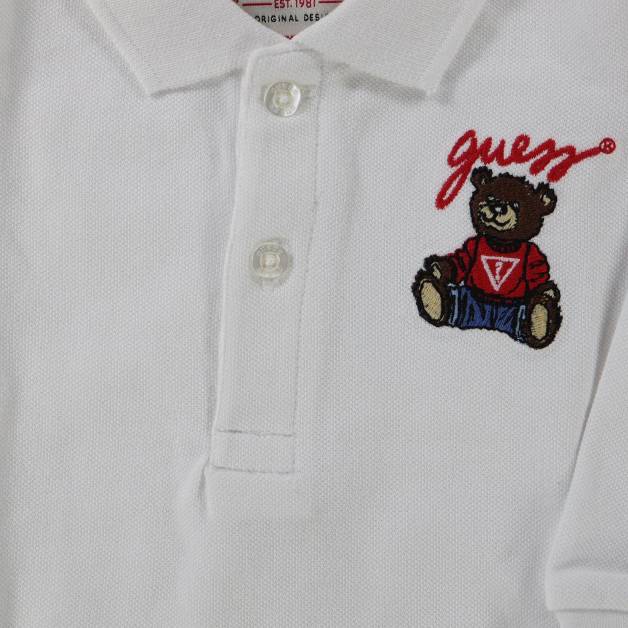 Guess Guess Baby Jongens Polo In Wit Wit