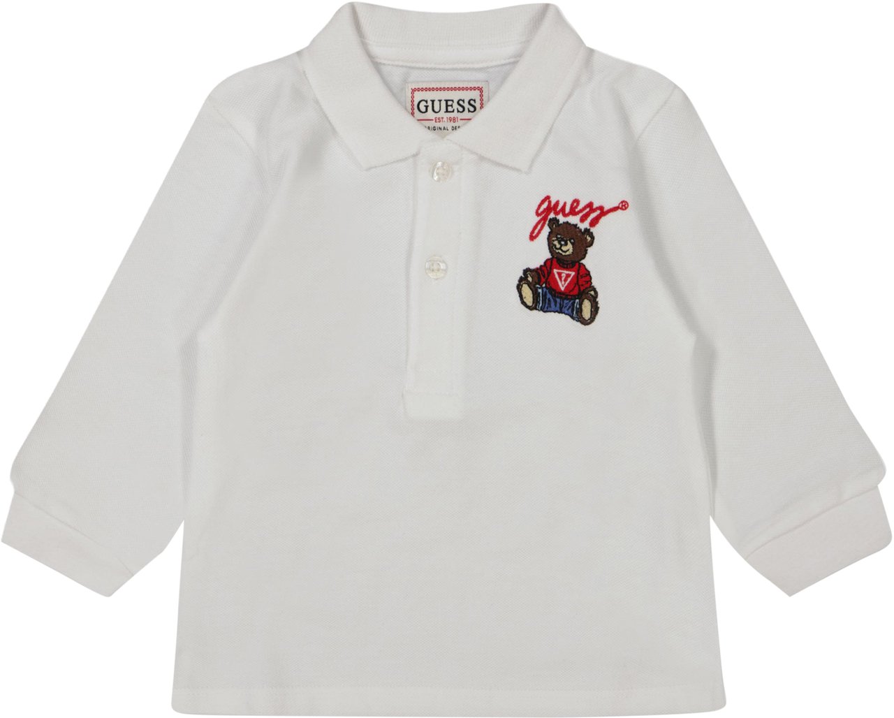 Guess Guess Baby Jongens Polo In Wit Wit