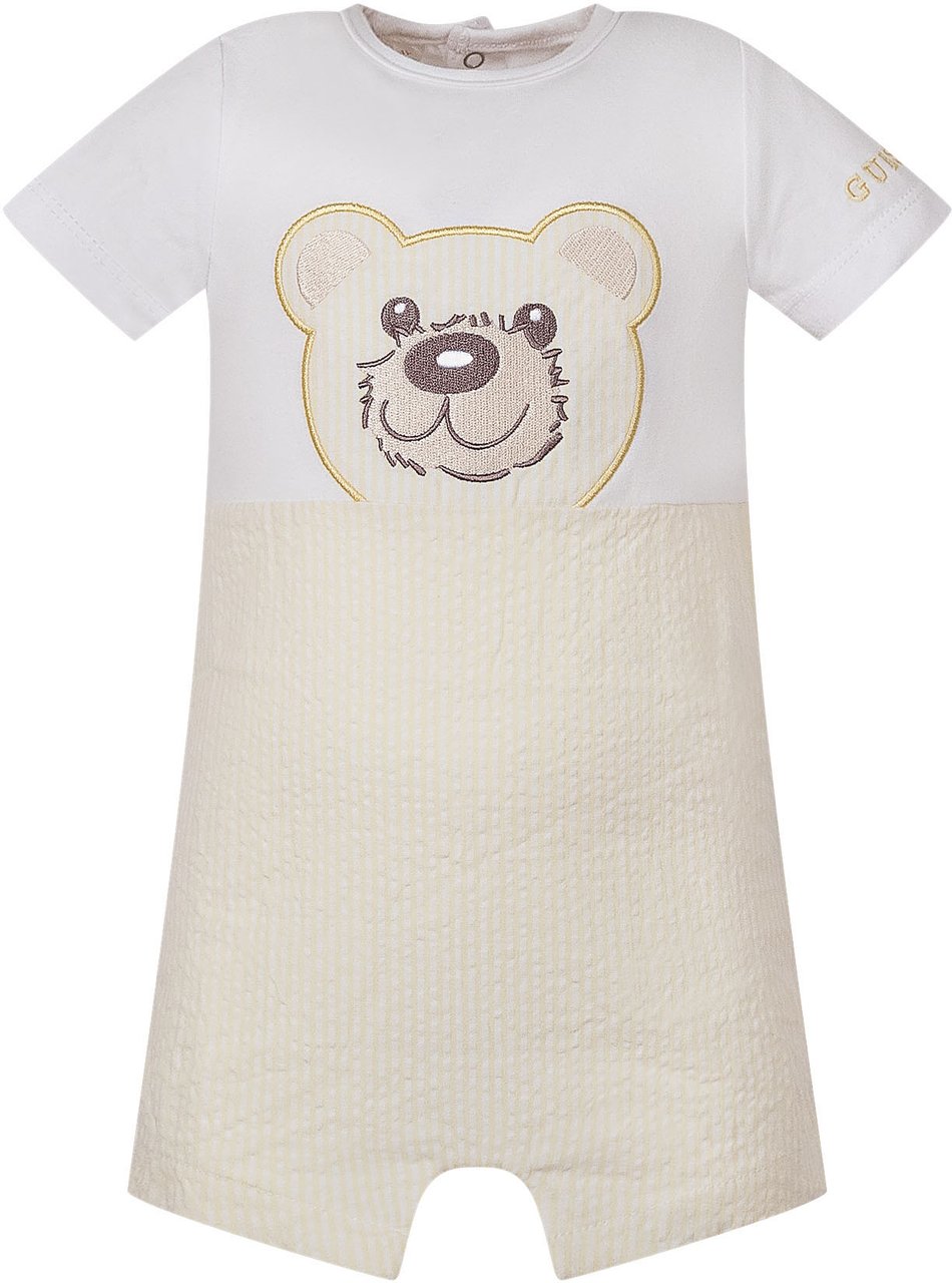 Guess Tutina Corta con Ricamo Orsetto Wit