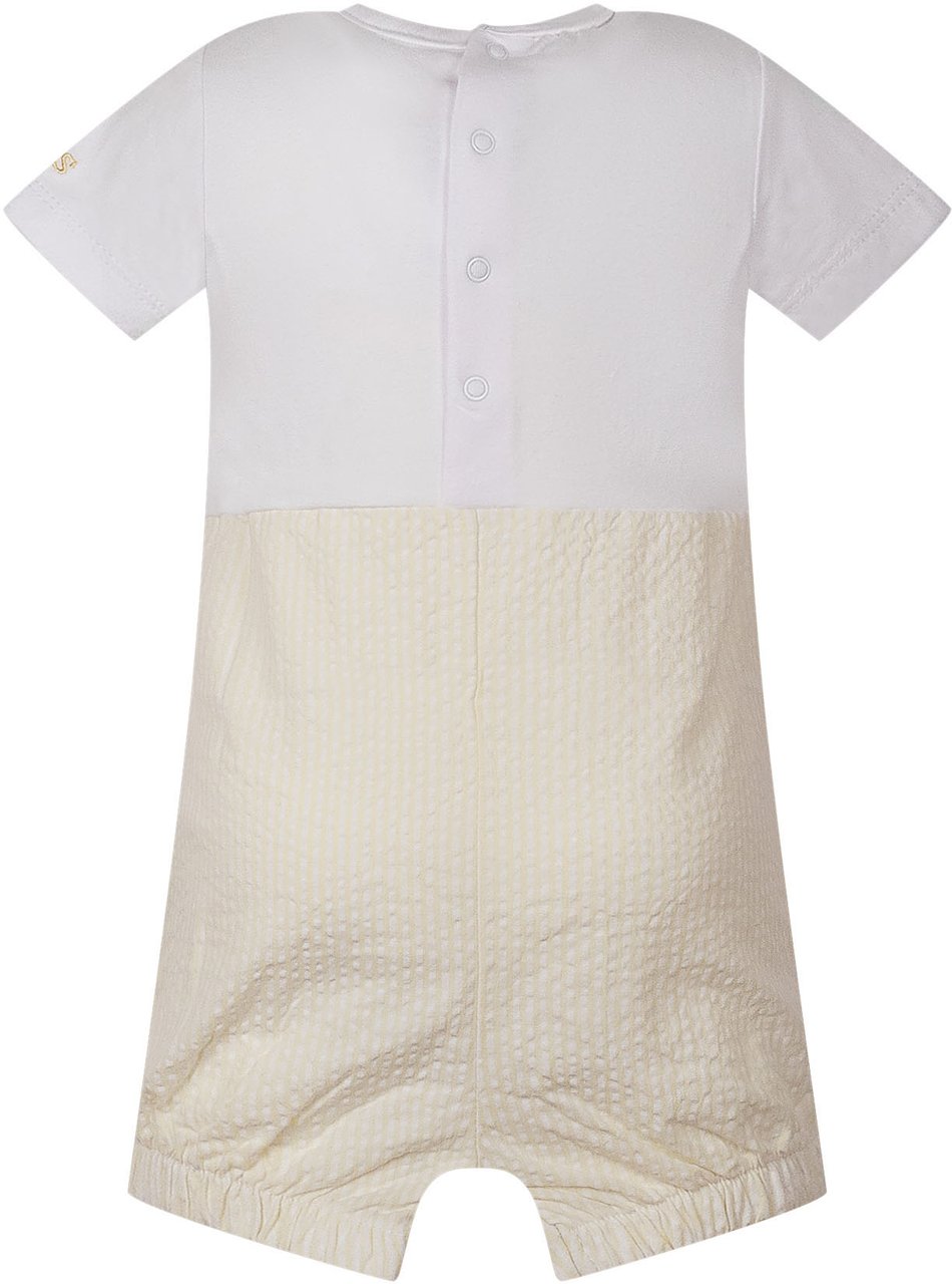 Guess Tutina Corta con Ricamo Orsetto Wit