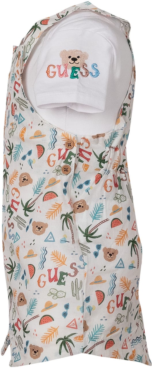 Guess Set Body con Salopette Stampata e Cappellino Divers
