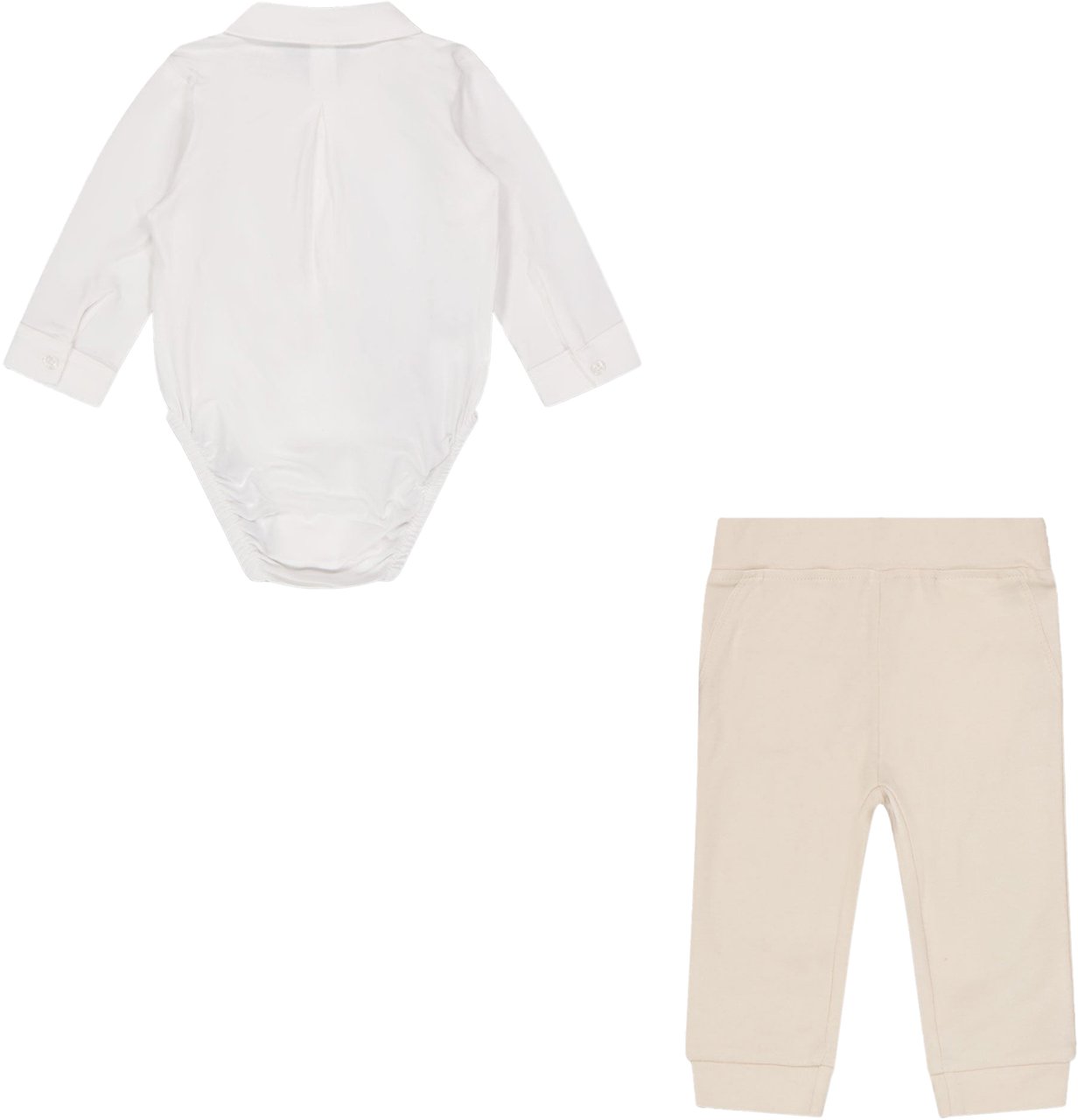 Guess Guess Baby Jongens Setje In Wit Wit