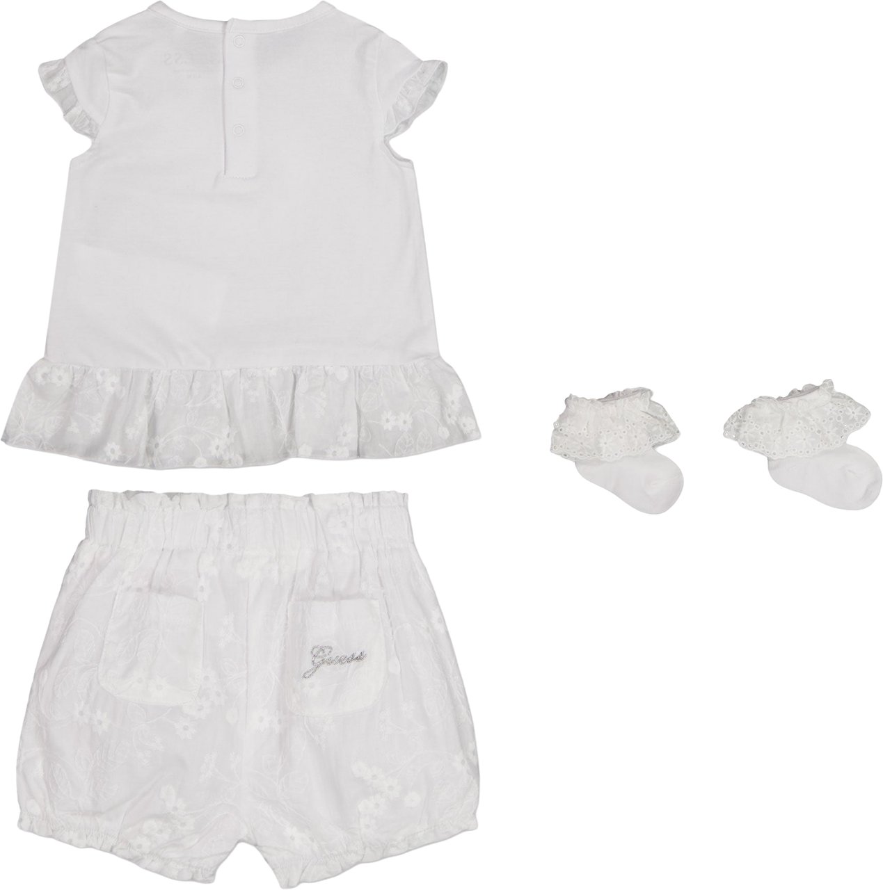 Guess Guess Baby Meisjes Setje In Wit Wit