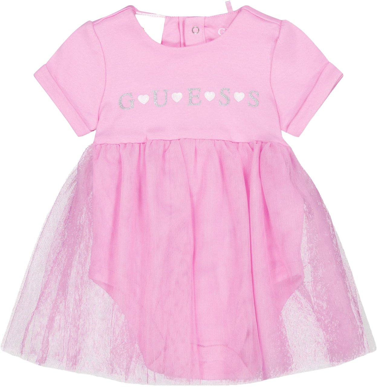 Guess Guess Baby Meisjes Jurk In Roze Roze