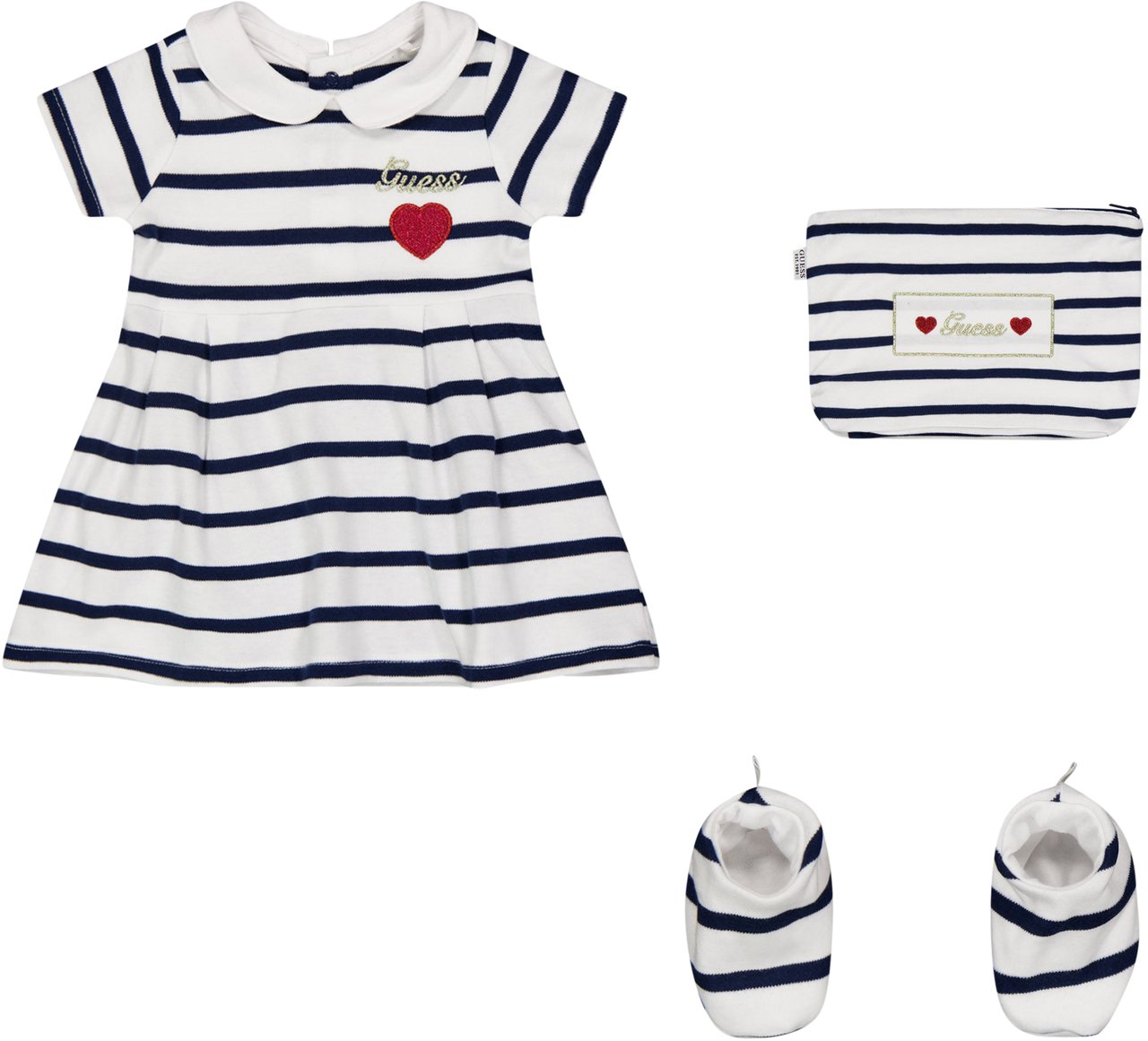 Guess Guess Baby Meisjes Jurk In Navy Blauw