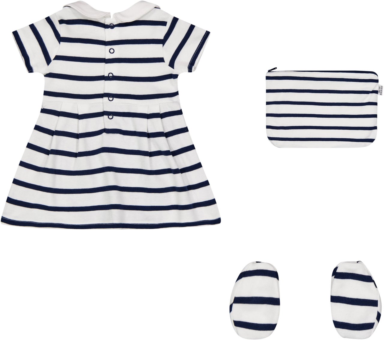 Guess Guess Baby Meisjes Jurk In Navy Blauw
