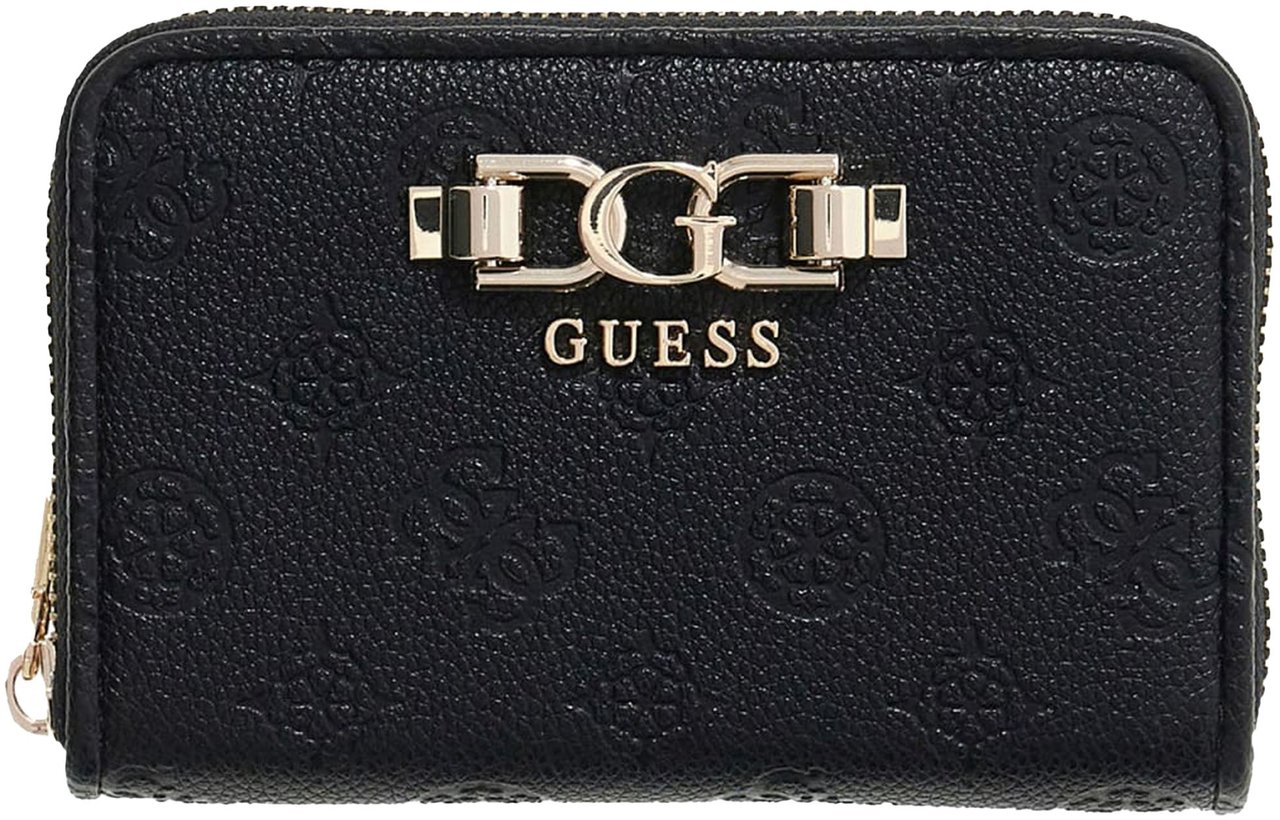 Guess Anise Medium Zip Portemonnee Zwart