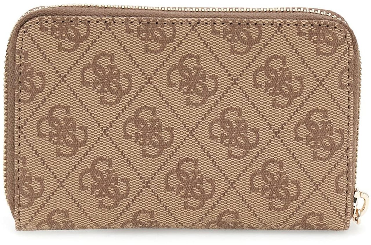 Guess Laurel Medium Zip Portemonnee Wit