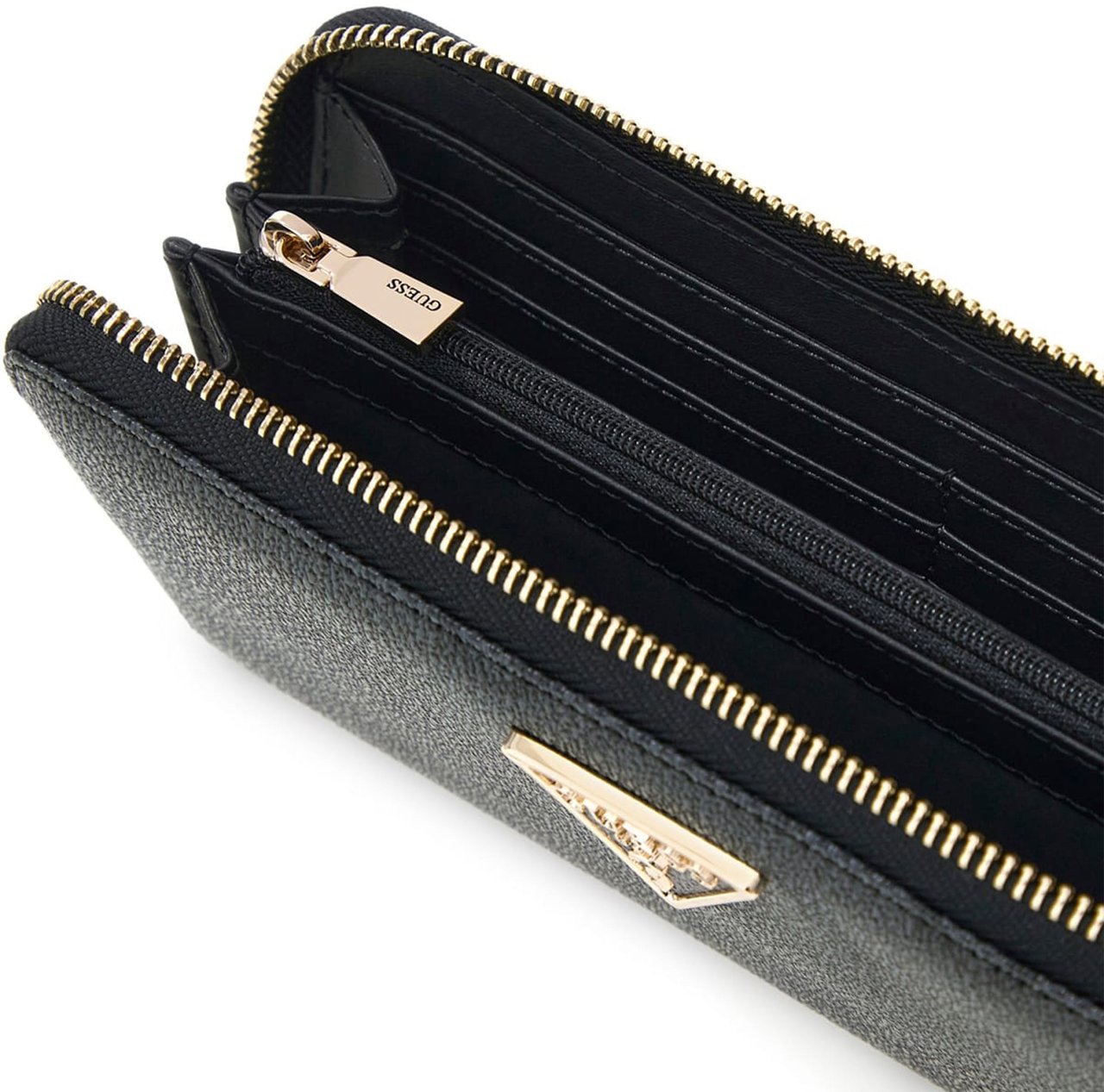 Guess Laurel Large Zip Portemonnee Grijs