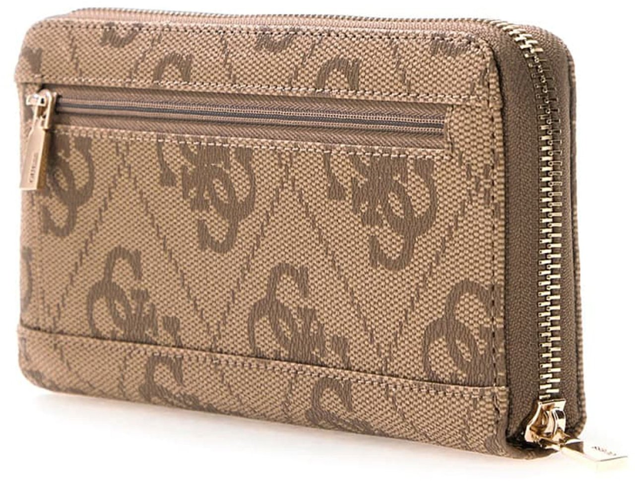 Guess Laurel Large Zip Portemonnee Wit