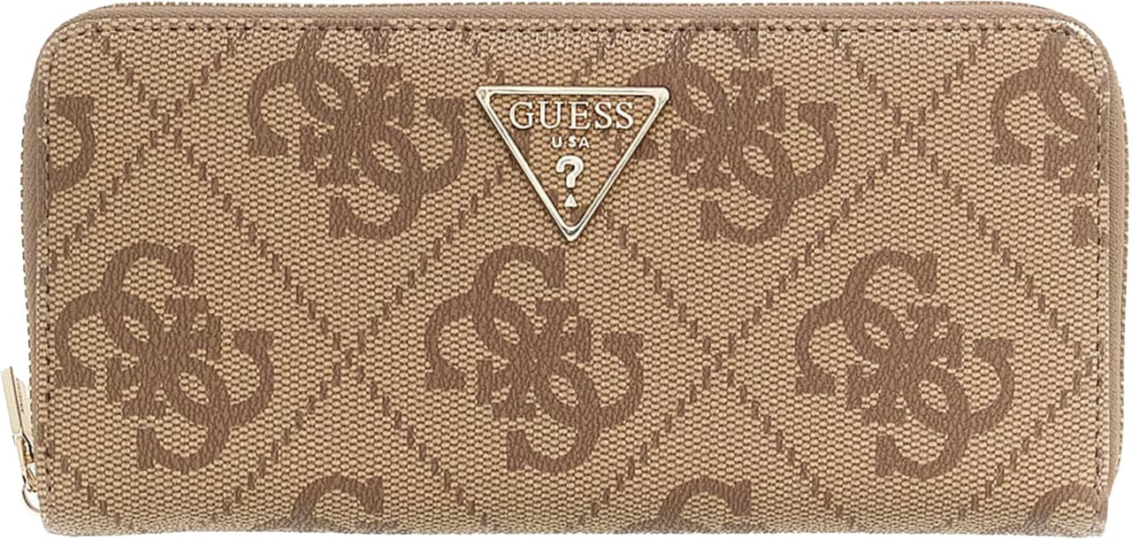 Guess Laurel Large Zip Portemonnee Wit
