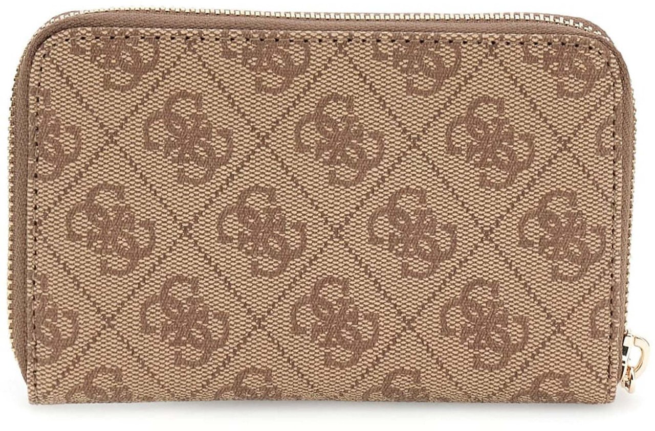 Guess Laurel Medium Zip Portemonnee Wit