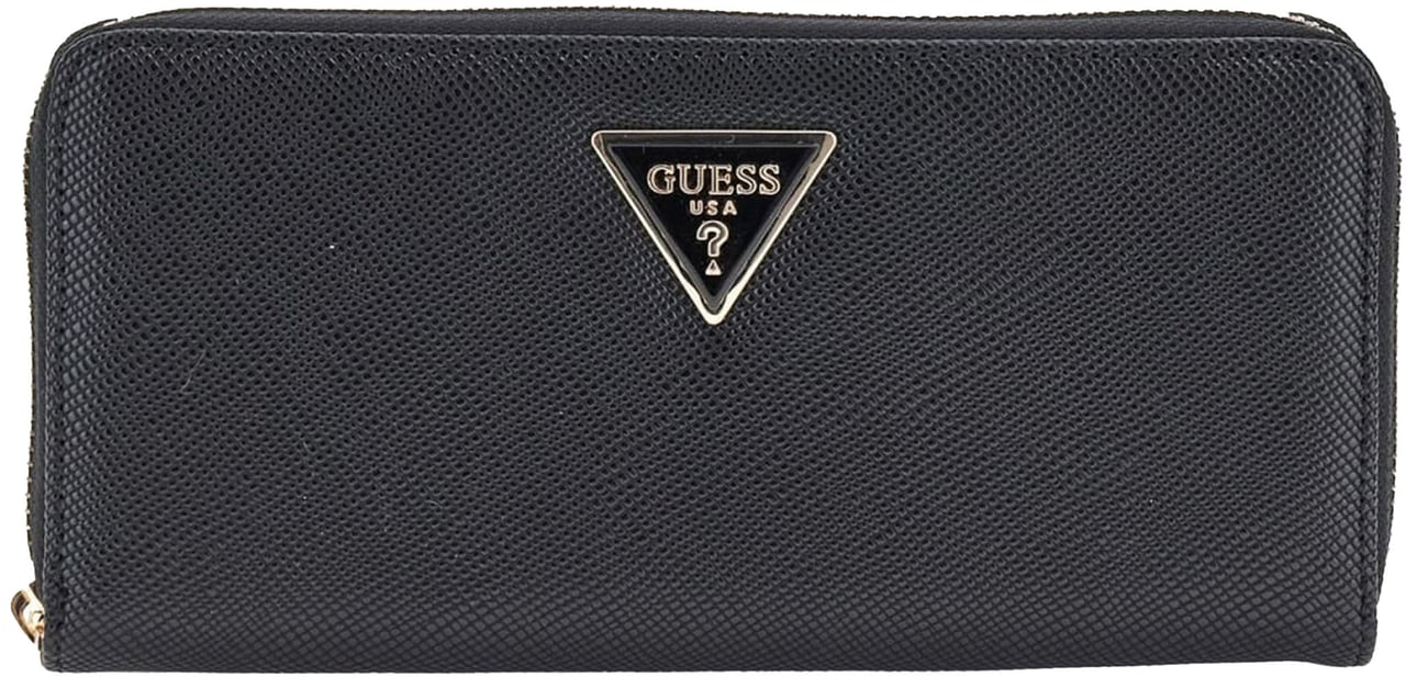 Guess Laurel Large Zip Portemonnee Zwart