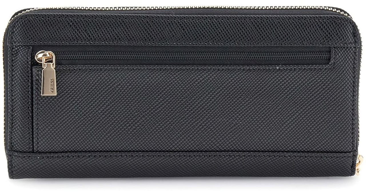Guess Laurel Large Zip Portemonnee Zwart
