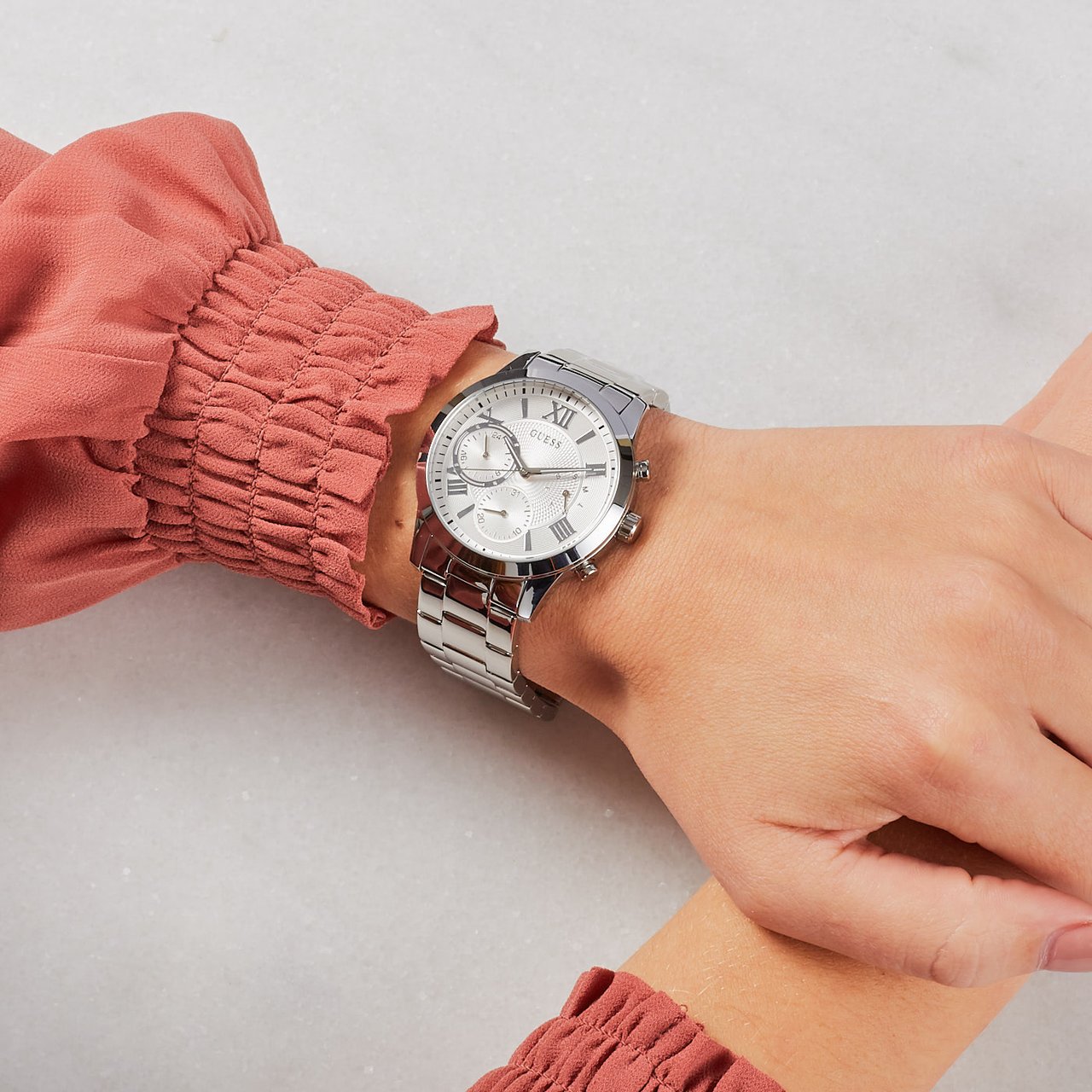 Guess Zilver Horloge Zilver