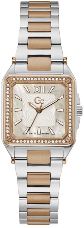 Guess Gc: Guess Collection GC Y85002L1MF Couture Square Dameshorloge 27mm Goud