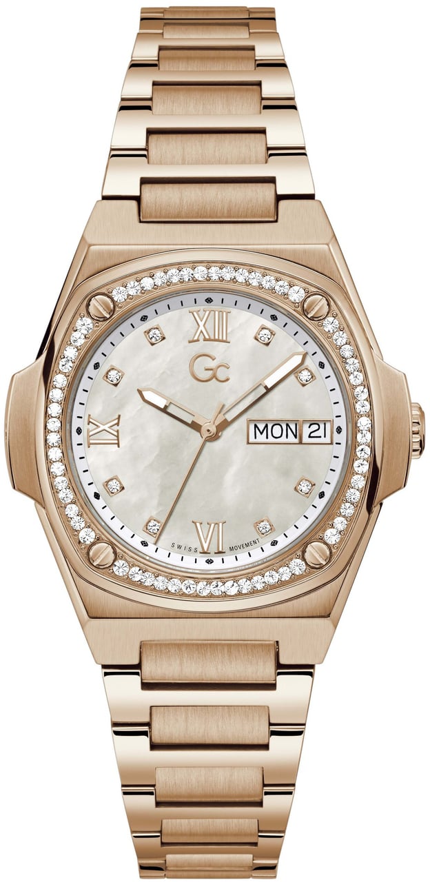 Guess Gc Coussin Shape Lady Y98002L1MF dameshorloge Wit