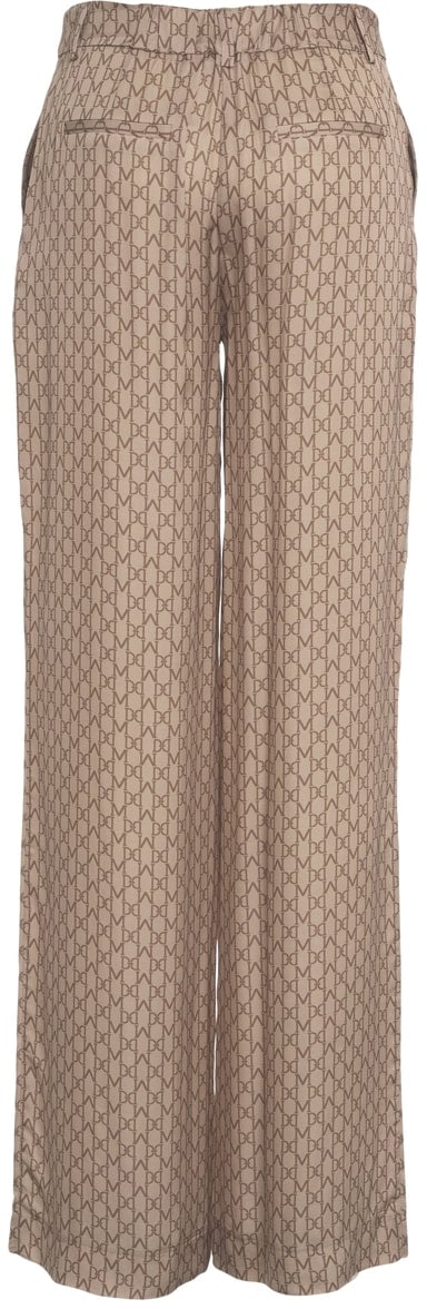 Guess Palazzo pants with logo print Beige