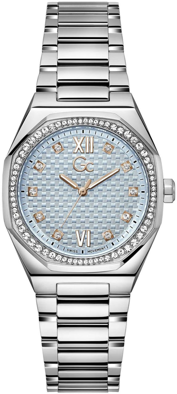 Guess Gc Z25003L7MF Coussin Sleek Lady Dameshorloge 34mm Zilver