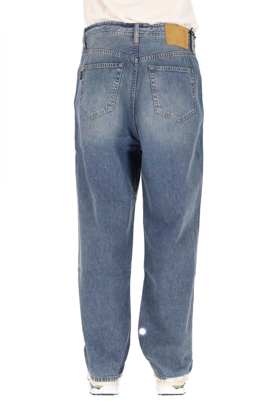 Haikure Ray Dusty Blue Cotton Jeans Blauw