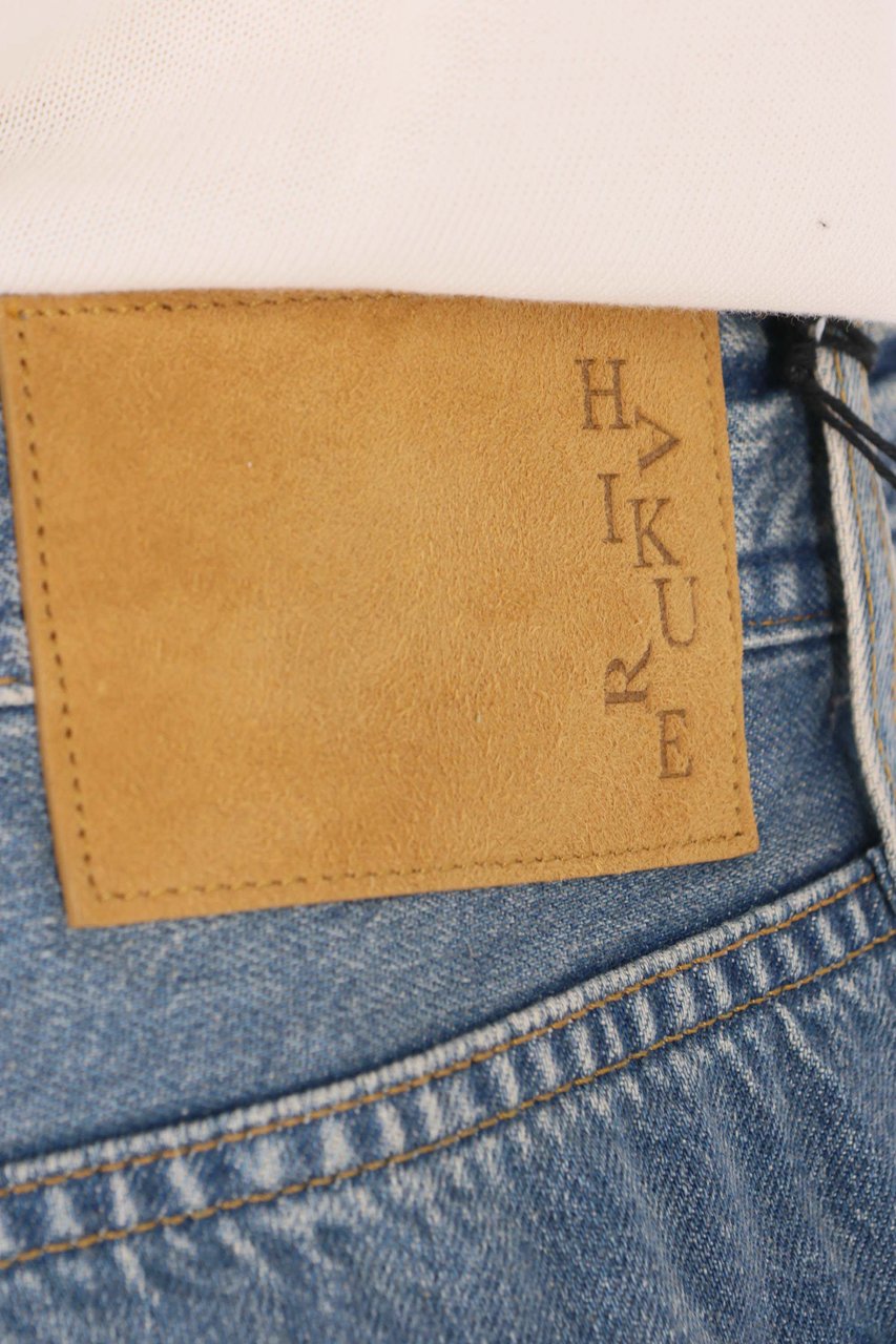 Haikure Ray Dusty Blue Cotton Jeans Blauw