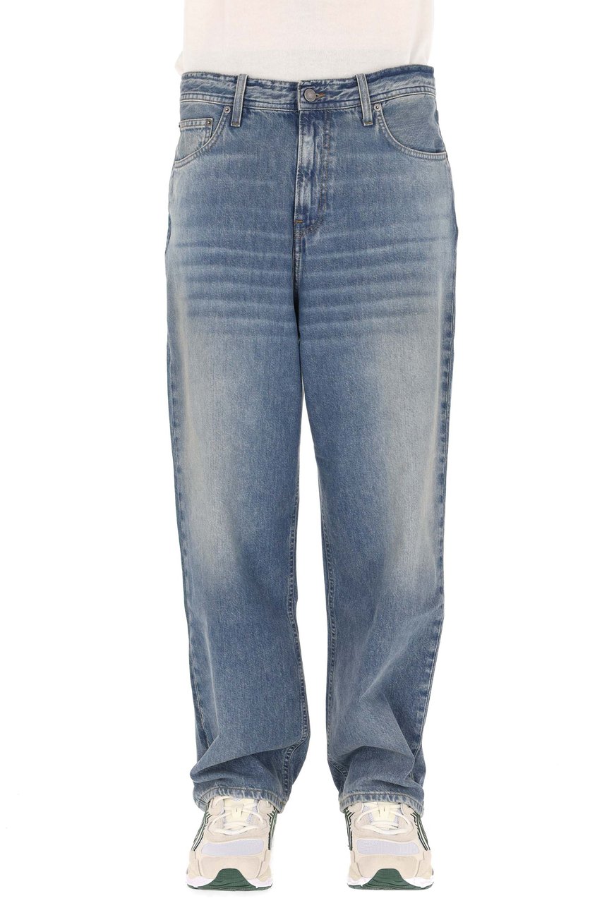 Haikure Ray Dusty Blue Cotton Jeans Blauw