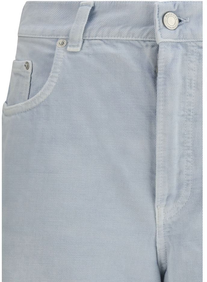 Haikure Blue Cotton Bermuda Shorts Blauw