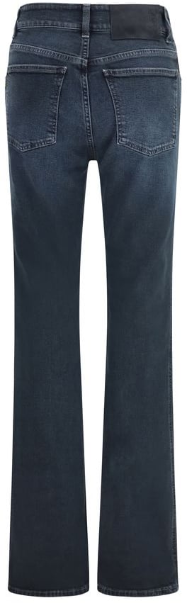 Haikure Blue Cotton Flared Jeans Blauw