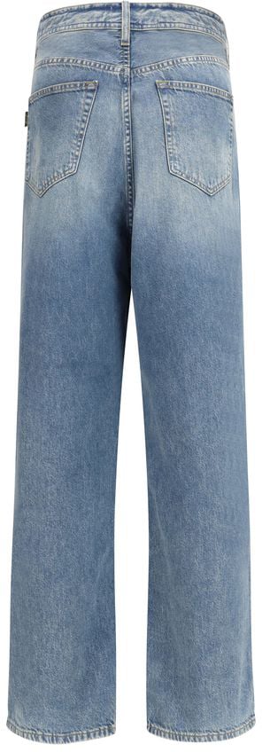 Haikure Ray Dusty Blue Cotton Jeans Blauw